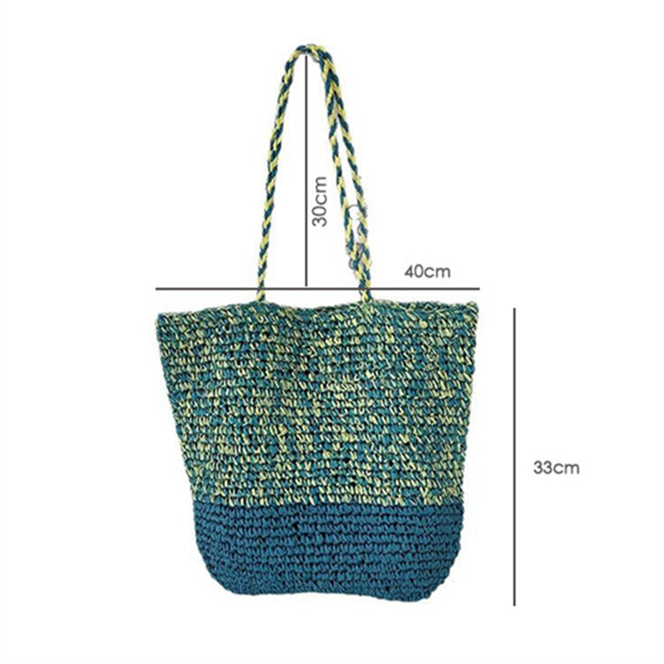 Women Hand-woven Summer Straw Shoulder Bag